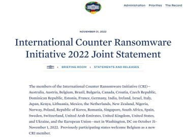 International Counter Ransomware Initiative (CRI) partnership of 36 countries and the European Union will be new Avengers against Ransomware