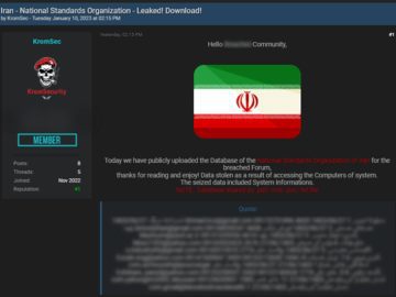 Iran's National Standards Organization (NSO) Faces Data Leak