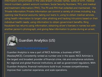 Guardian Analytics Data Leak