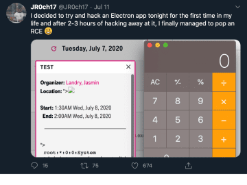 Open Sesame: Escalating Open Redirect to RCE With Electron Code Review | by Eugene Lim | The Startup