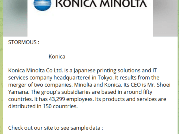 Konica Minolta cyber attack