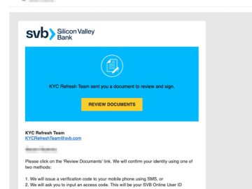 SVB account holders targeted with phishing, scams