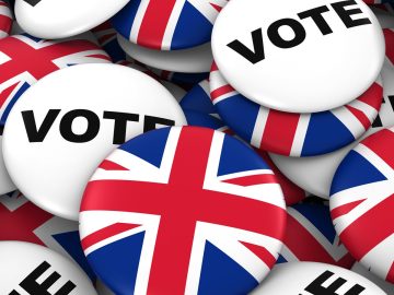 UK vote buttons