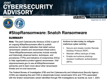 A Closer Look at the Snatch Data Ransom Group – Krebs on Security