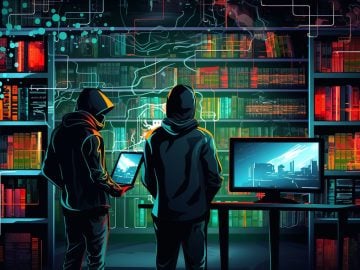 Hackers in library