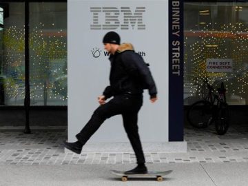 IBM's third-quarter results beat estimates