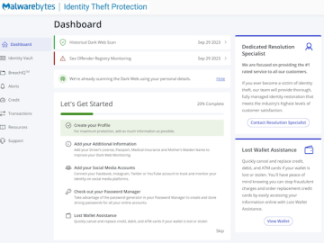 Malwarebytes Identity Theft Protection defends users against online threats