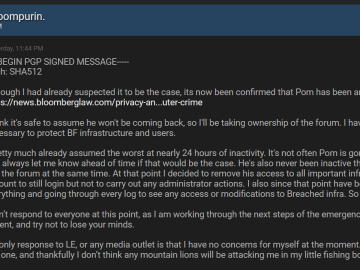 Admin of the BreachForums hacking forum sentenced to 20 years supervised release