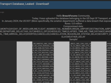 United States Department Of Transportation Data Compromised A threat actor known as IntelBroker has claimed responsibility for a major data breach targeting the United States Department of Transportation
