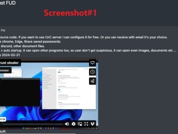 Source Code Sale Of New Information Stealer On Dark Web Rust-Based Information Stealer