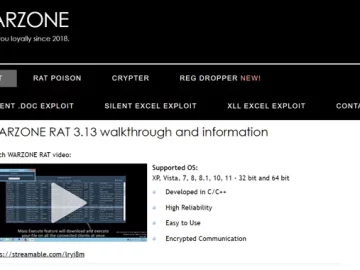 Warzone RAT Infrastructure