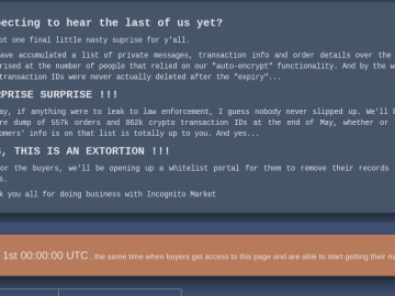 Incognito Market Exit Scam: Pharoah’s Extortion Plan Incognito Market Exit Scam
