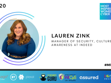 #MIWIC2024: Lauren Zink, Manager of Security, Culture and Awareness at Indeed