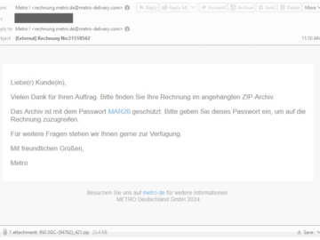 TA547 targets German organizations with Rhadamanthys malware