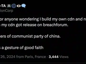 Communist Party of China Member Data Leak twi
