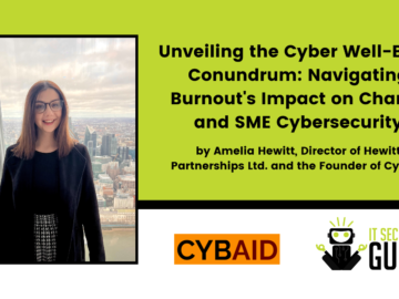 Unveiling the Cyber Well-Being Conundrum: Navigating Burnout’s Impact on Charity and SME Cybersecurity