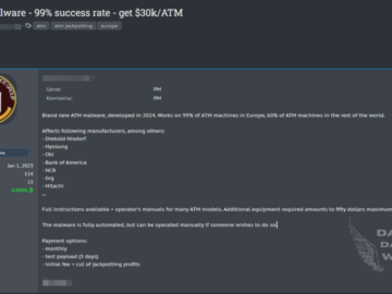 New ATM Malware family emerged in the threat landscape