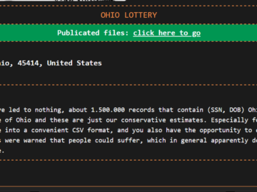 Ohio Lottery data breach impacted over 538,000 individuals