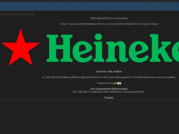 Heineken Data Breach Claims 