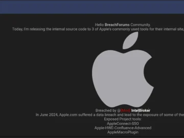Apple Data Breach Exposes Internal Tools, Claims IntelBroker Apple Data Breach