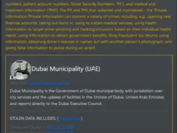 City of Dubai Ransomware Attack