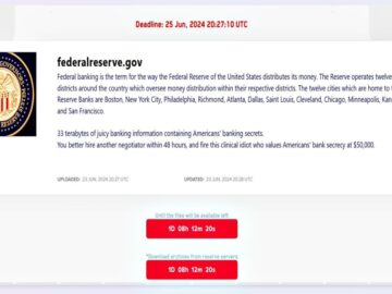 LockBit Ransomware Claims 33 TB of US Federal Reserve Data for Ransom