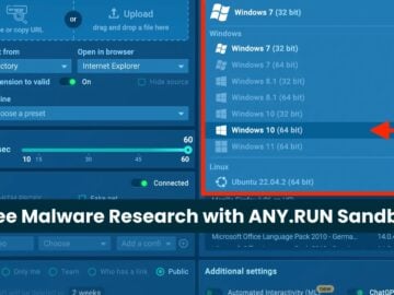 ANY.RUN Open Windows 10 Access