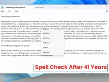 Notepad Text Editor Gets Spell Check