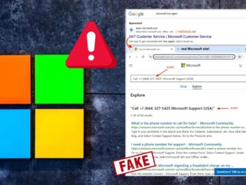 Beware of Fake Microsoft Support Search Ads that Lands into Scam