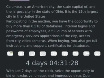 City of Columbus Cyberattack