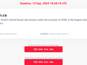 Largest District School Board, Toronto District School Board, LockBit, District School Board