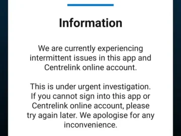 Centrelink Outage Reveal