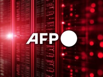 AFP logo on a cyber red background