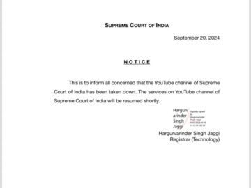 Supreme Court YouTube Channel