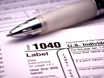 paper tax preparation form