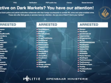 Dutch police dismantled dual dark web market 'Bohemia/Cannabia'