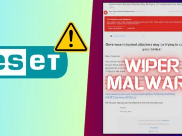Hackers Mimic as ESET to Deliver Wiper Malware