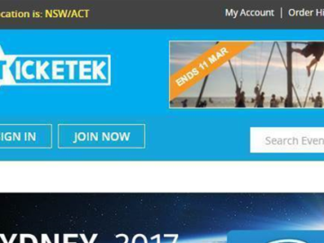 Ticketek Australia took website down due to