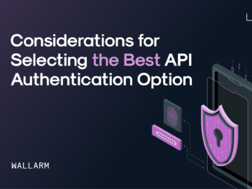 Considerations for Selecting the Best API Authentication Option