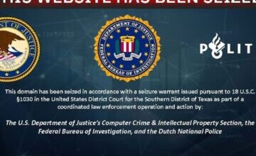 Website seized by law enforcement