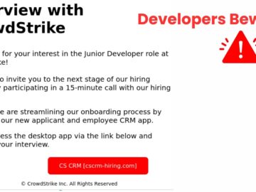 Fake CrowdStrike Job Offers Attacking Developers to Deploy Cryptominer