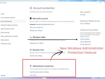 Microsoft Enables New Administrator Protection Feature in Windows Security Settings