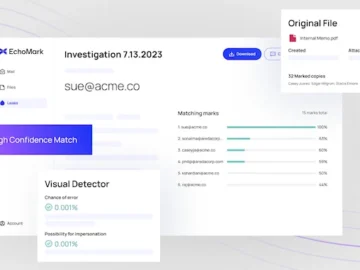 EchoMark’s API detects, investigates, and identifies the source of data leaks