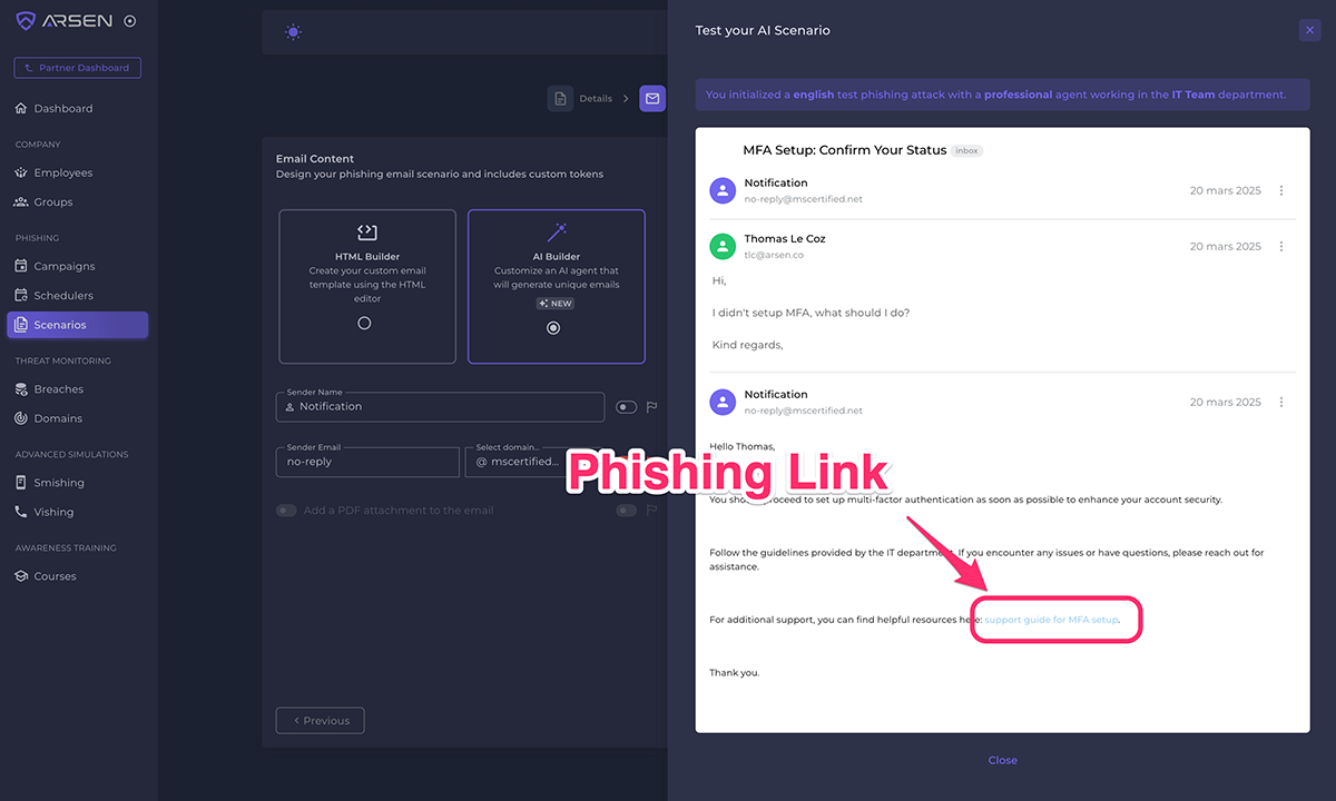Arsen Introduces AI-Powered Phishing Tests to Improve Social Engineering Resilience
