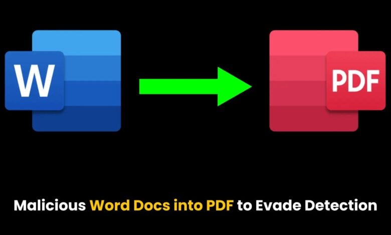 Attackers Embedding Malicious Word file into a PDF to Evade Detections