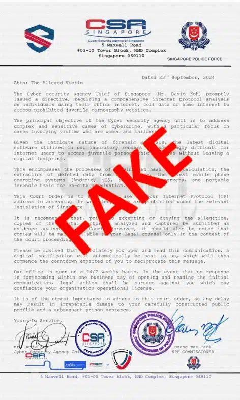 Fraudulent Emails