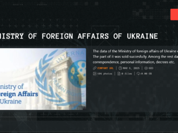 Qilin Ransomware gang claims the hack of the Ministry of Foreign Affairs of Ukraine