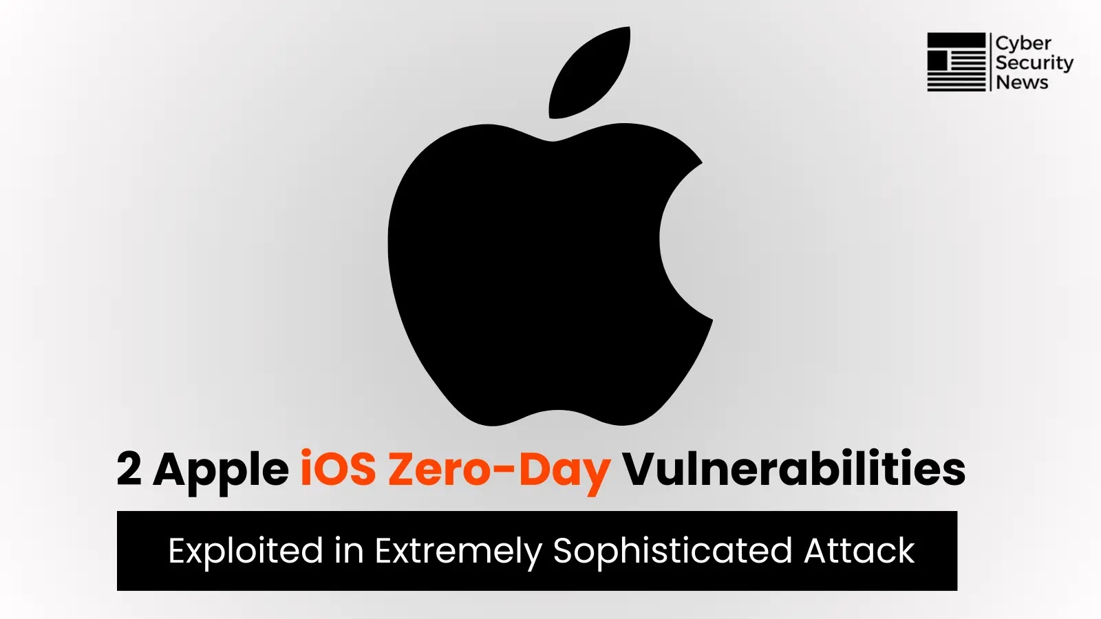 2 Apple Zero-Day Vulnerabilities Actively Exploited in "Extremely" Sophisticated iOS Attacks