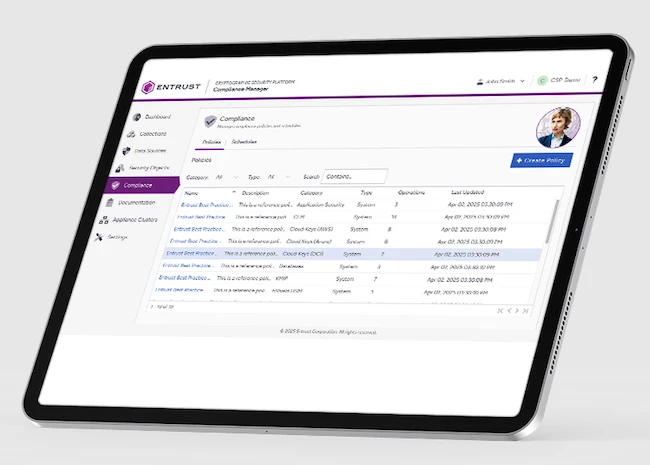 Entrust Cryptographic Security Platform provides visibility into cryptographic risk posture